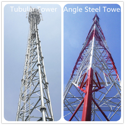 De tubulaire Toren van het Staal Zelfstandige Telecommunicatie van Q345B Q235B