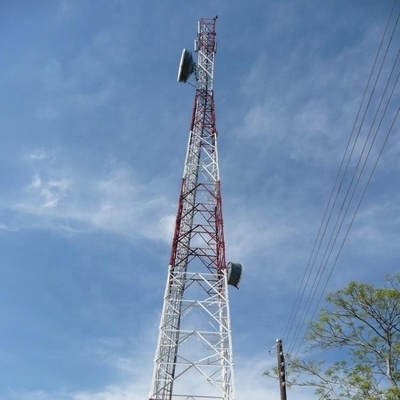 Telecommunicatiehoek 50m de Toren Q420 van de Metaalantenne met Palissadeomheining