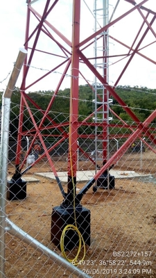 Van het de Driehoeksstaal van WiFi galvaniseerde de Mobiele Monopole Toren Zelfstandig