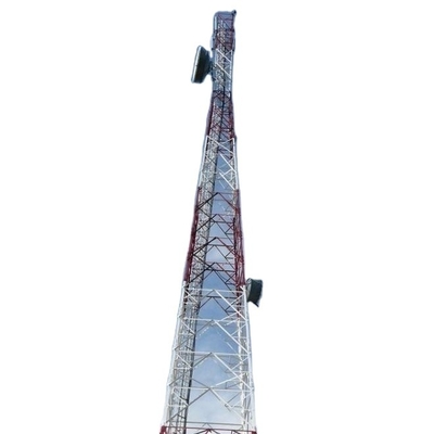Hoekig 100M Gsm Antenna Tower Mast en van de Steunenluchtvaart Obstakellicht
