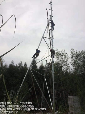 Mast van Guyed van de staalq355 Hete Onderdompeling de Gegalvaniseerde voor Telecommunicatie