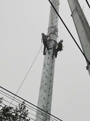Staalq345 Monopole Communicatie Gegalvaniseerde Toren Hete Onderdompeling