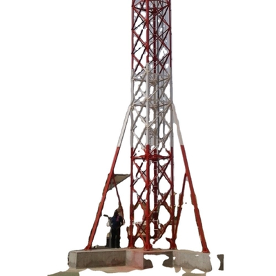 De Toren van daktelecommunicatie met Steunbliksem Rod Fall Arrest Aviation Light