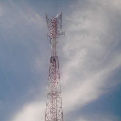 80m 3 Legged Tubulaire Staaltoren voor Telecommunicatie