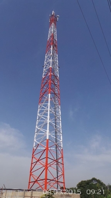 3 forTelecommunication van de de Transmissietoren van het benen Tubulaire Q235 Staal